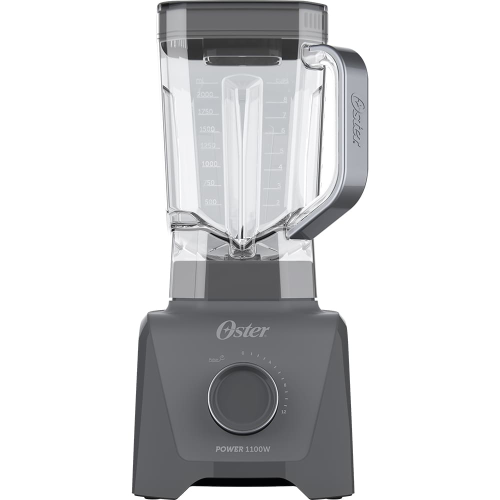 Liquidificador Oster 1100 Full OLIQ606 Cinza com 12 Velocidades - 1.100W - 110V Liquidificador Oster 1100 Full OLIQ606 Cinza com 12 Velocidades - 1.100W - 110V