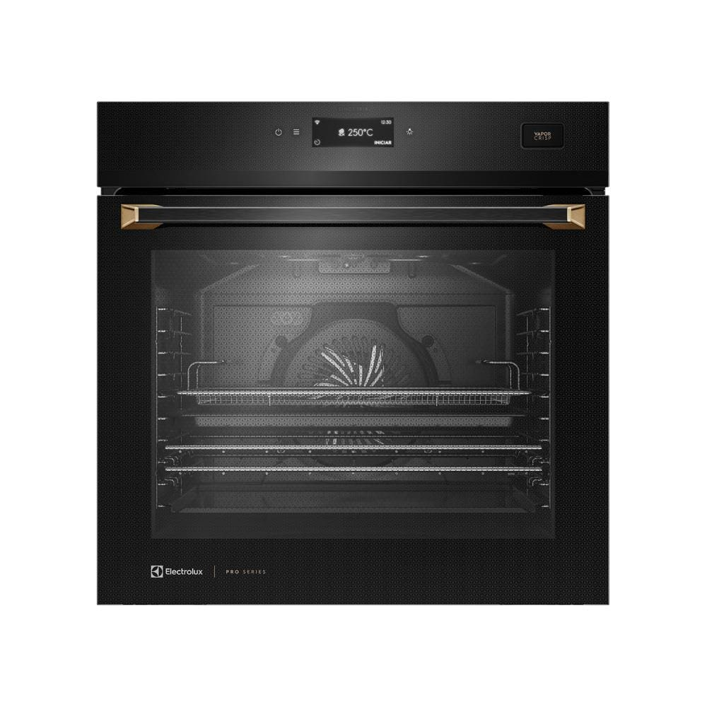 Forno de Embutir Elétrico Electrolux OE9XB Expert Pro Series com Tecnologia VaporCrisp e Conectividade 220V 80L Forno de Embutir Elétrico Electrolux OE9XB Expert Pro Series com Tecnologia VaporCrisp e Conectividade 220V 80L