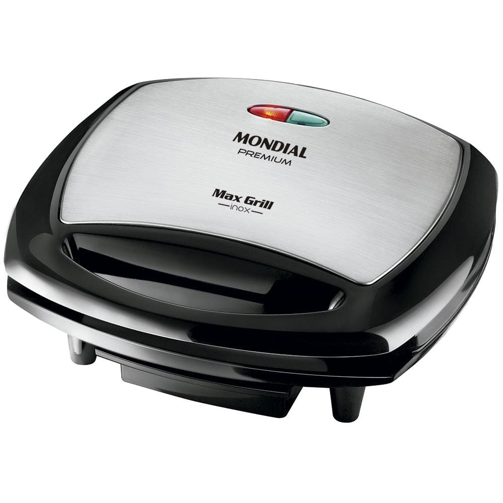 Grill Mondial Premium Max Grill G-07 com Espátula e Bandeja Coletora - Preto/Inox - 110V Grill Mondial Premium Max Grill G-07 com Espátula e Bandeja Coletora - Preto/Inox - 110V