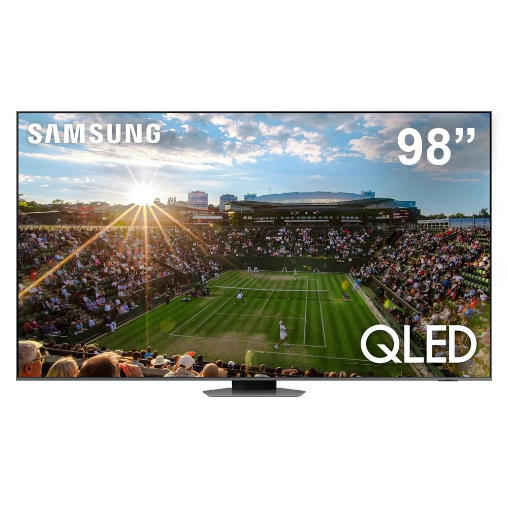 Smart TV QLED 98 4K Samsung 98Q80C com Processador com IA, Gaming Hub, FreeSync, Wi-Fi, Bluetooth e SmartThings