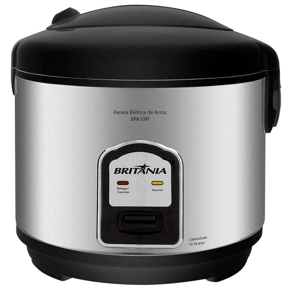Panela Elétrica de Arroz Britânia BPA10PI 10 Xícaras - 110V Panela Elétrica de Arroz Britânia BPA10PI 10 Xícaras - 110V