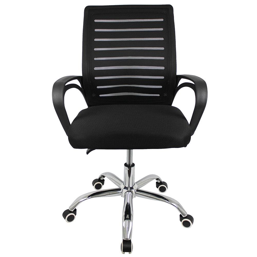 Cadeira de Escritório Giratória Conthey Diretor Creta com Regulagem de Altura, Apoio para os Braços e Mecanismo Relax - Preto Cadeira de Escritório Giratória Conthey Diretor Creta com Regulagem de Altura, Apoio para os Braços e Mecanismo Relax - Preto
