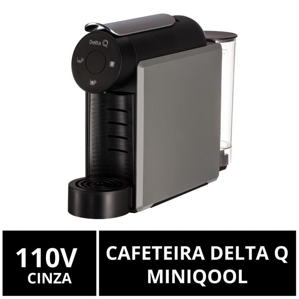 Cafeteira Cápsulas Delta Q, MiniQool, Cinza, 110V - 110V Cafeteira Cápsulas Delta Q, MiniQool, Cinza, 110V - 110V