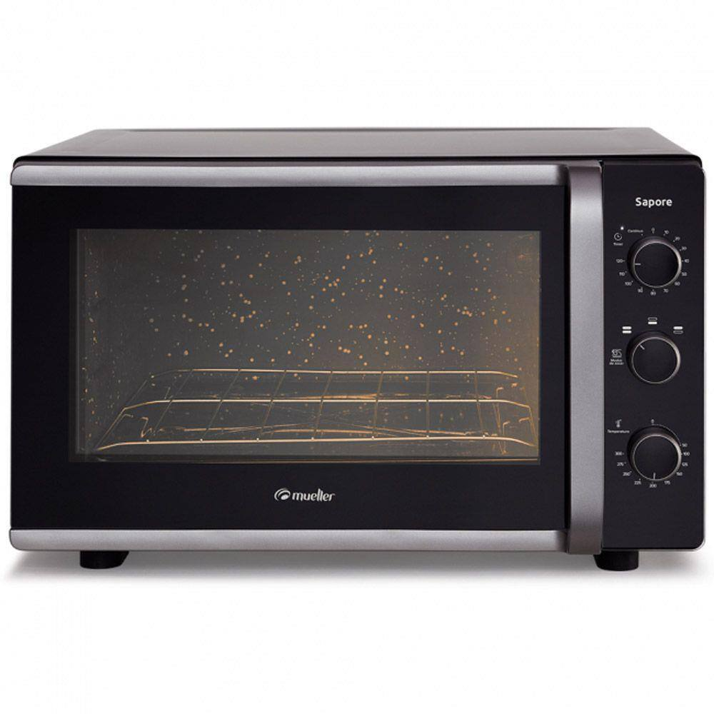 Forno Elétrico 44L Sapore Mueller 220V Preto Forno Elétrico 44L Sapore Mueller 220V Preto