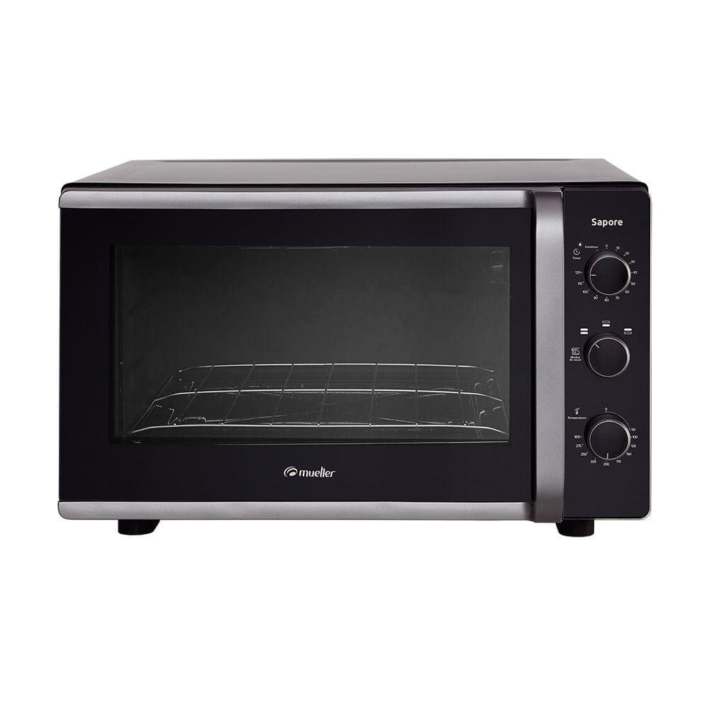Forno Elétrico Mueller 44 Litros Preto Sapore 220 Volts - 220V Forno Elétrico Mueller 44 Litros Preto Sapore 220 Volts - 220V