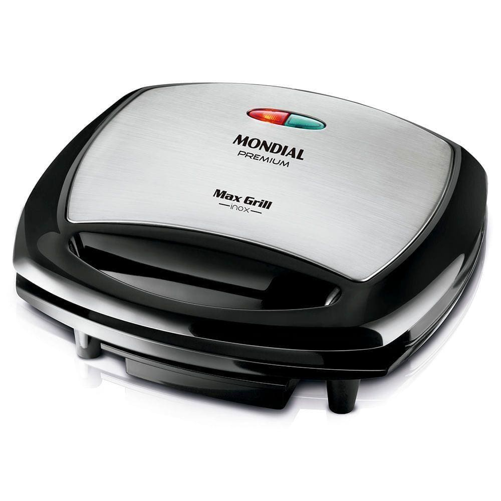 Max Grill Mondial G-07 Grill-127v-preto/inox - 110V Max Grill Mondial G-07 Grill-127v-preto/inox - 110V
