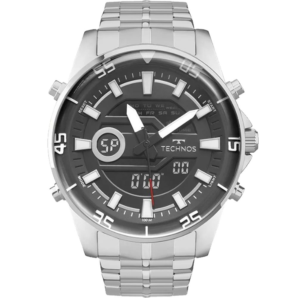 Relógio Technos Masculino Anadigi AD1388BAB/1F Relógio Technos Masculino Anadigi AD1388BAB/1F