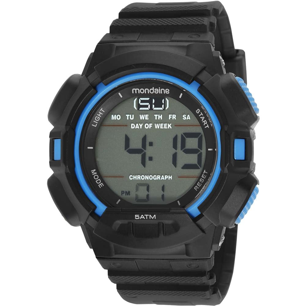 Relógio Digital Mondaine Masculino Esportivo 85015G0MVNP1 Relógio Digital Mondaine Masculino Esportivo 85015G0MVNP1