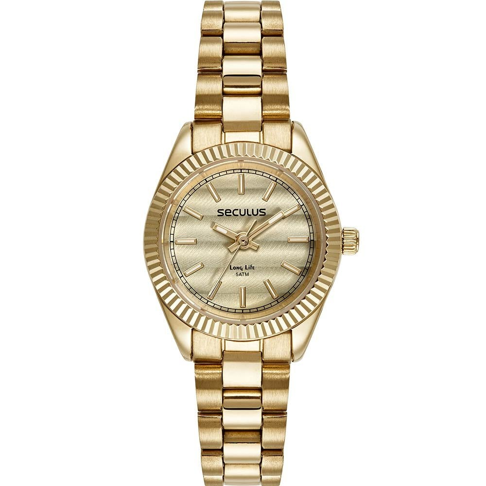 Relógio Seculus Feminino Long Life 77245LPSVDA1 Relógio Seculus Feminino Long Life 77245LPSVDA1