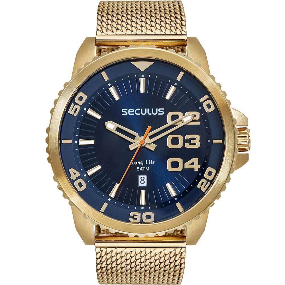 Relógio Seculus Masculino Long Life 77222GPSVDA6 Relógio Seculus Masculino Long Life 77222GPSVDA6