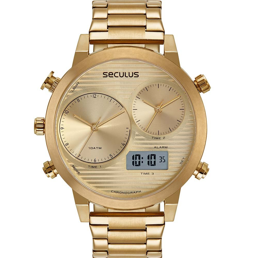 Relógio Seculus Masculino Chronograph 77205GPSVDA2 Relógio Seculus Masculino Chronograph 77205GPSVDA2