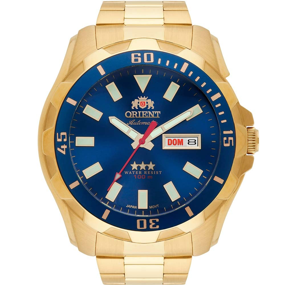 Relógio Orient Masculino Automático Três Estrelas 469GP078FD1KX Relógio Orient Masculino Automático Três Estrelas 469GP078FD1KX