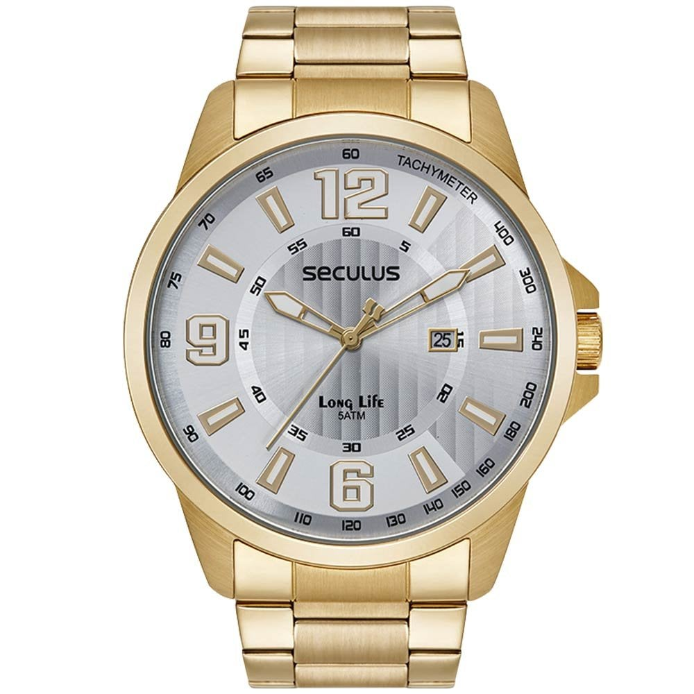 Relógio Seculus Masculino Long Life 44219GPSVDA4
