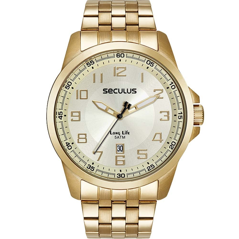 Relógio Seculus Masculino Long Life 44200GPSVDA2 Relógio Seculus Masculino Long Life 44200GPSVDA2