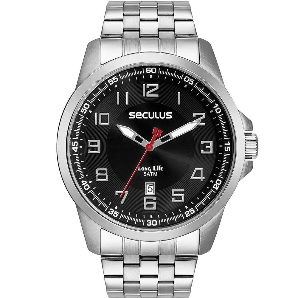 Relógio Seculus Masculino Long Life 44200G0SVNA1 Relógio Seculus Masculino Long Life 44200G0SVNA1