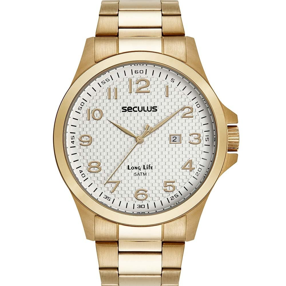 Relógio Seculus Masculino Long Life 44152GPSVDA3 Relógio Seculus Masculino Long Life 44152GPSVDA3