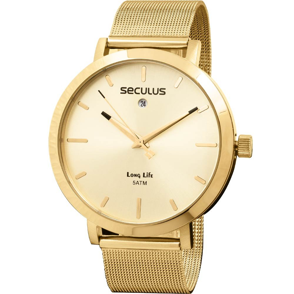 Relógio Seculus Masculino Long Life 44125GPSVDA2 Relógio Seculus Masculino Long Life 44125GPSVDA2