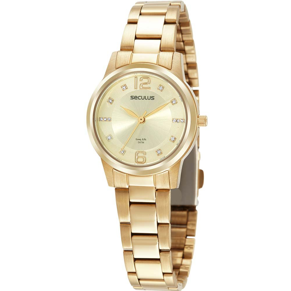 Relógio Seculus Feminino Long Life 44089LPSVDA2 Relógio Seculus Feminino Long Life 44089LPSVDA2