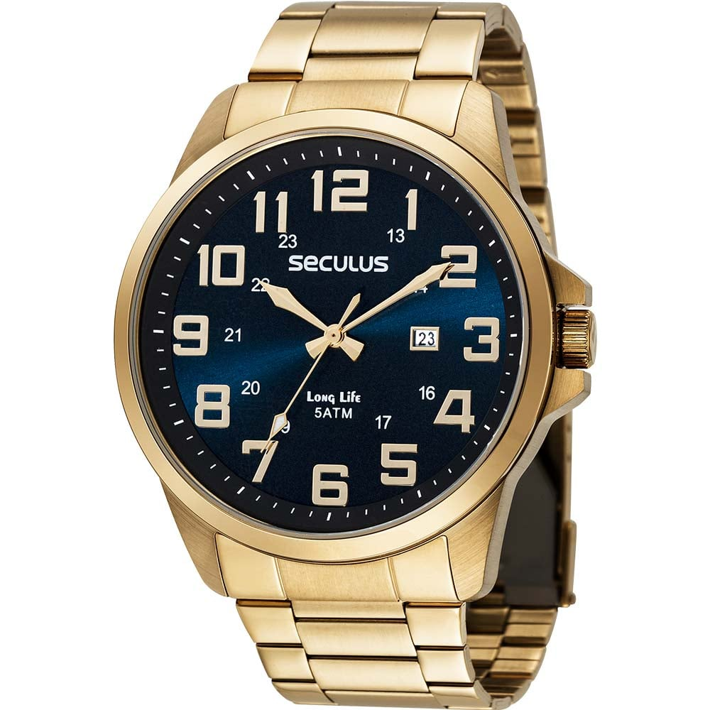 Relógio Seculus Masculino Long Life 44042GPSVDA2 Relógio Seculus Masculino Long Life 44042GPSVDA2