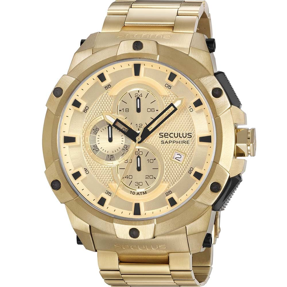 Relógio Seculus Masculino Upper Sapphire 20923GPSVDA1 Relógio Seculus Masculino Upper Sapphire 20923GPSVDA1