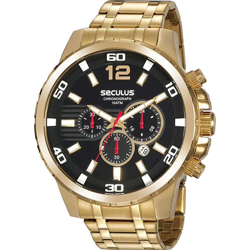 Relógio Seculus Masculino Cronógrafo 20909GPSVDA3