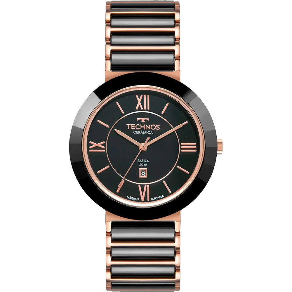 Relógio Technos Feminino Elegance Ceramic 2015BBV/9P Relógio Technos Feminino Elegance Ceramic 2015BBV/9P