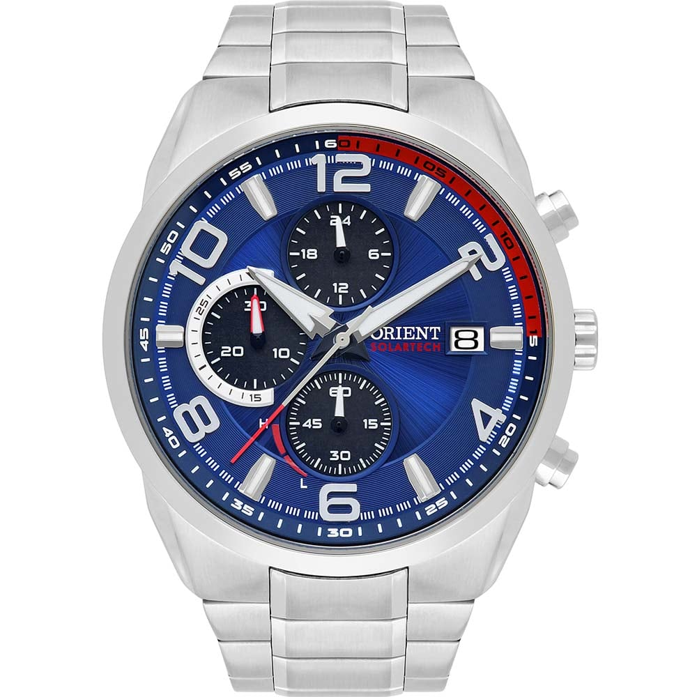 Relógio Orient Masculino Solar Tech MBSSC256D2SX Relógio Orient Masculino Solar Tech MBSSC256D2SX