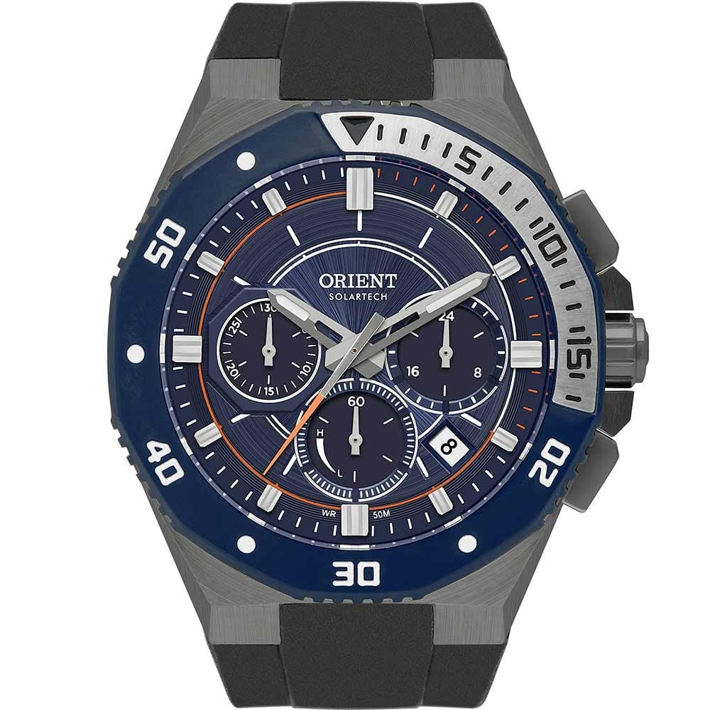 Relógio Orient Masculino Solartech Cronógrafo MYSPC006D1PX Relógio Orient Masculino Solartech Cronógrafo MYSPC006D1PX