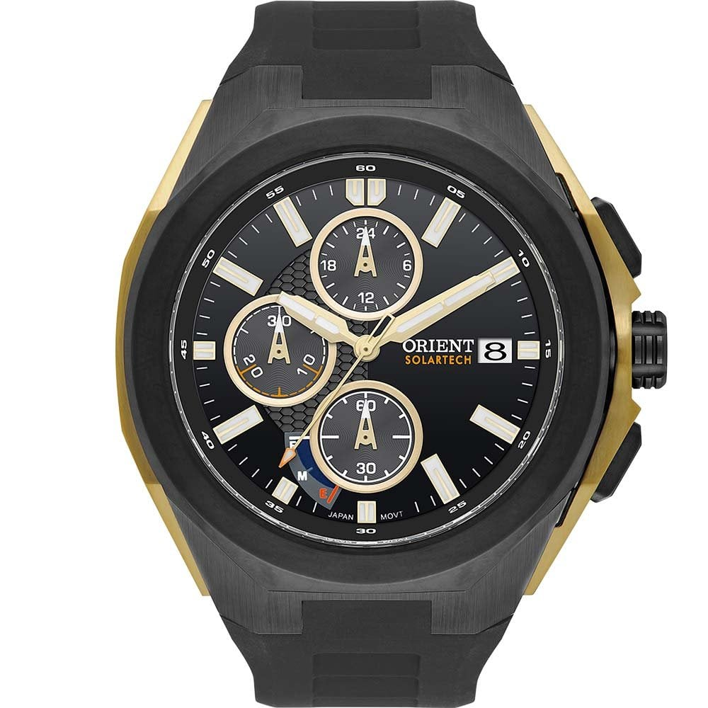 Relógio Orient Masculino Solartech MTSPC017G1PX Relógio Orient Masculino Solartech MTSPC017G1PX