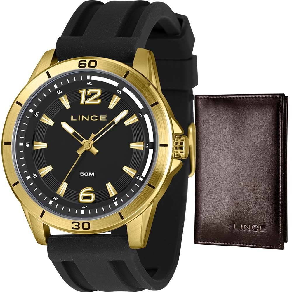 Kit Relógio Lince Masculino com Porta Cartões MRPM005L46K0B2P2PX Kit Relógio Lince Masculino com Porta Cartões MRPM005L46K0B2P2PX