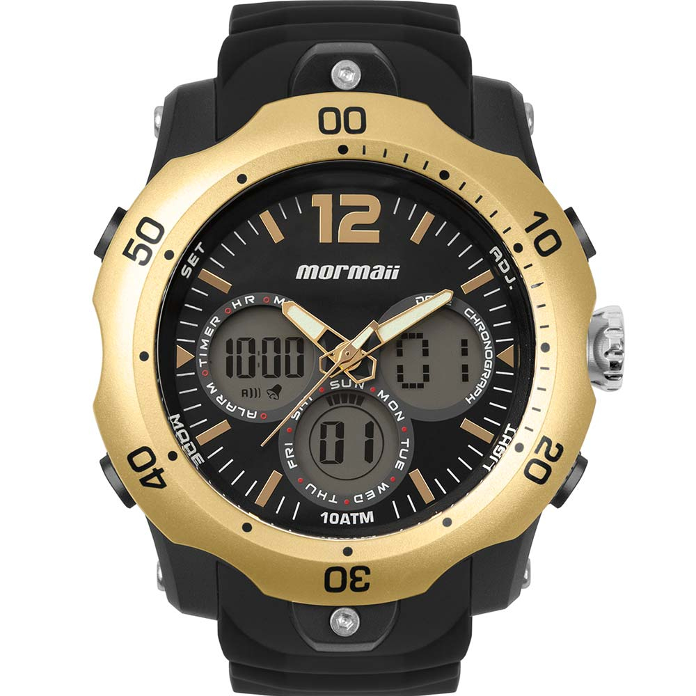 Relógio Mormaii Masculino Urban Digiana MOID10901C/8X Relógio Mormaii Masculino Urban Digiana MOID10901C/8X