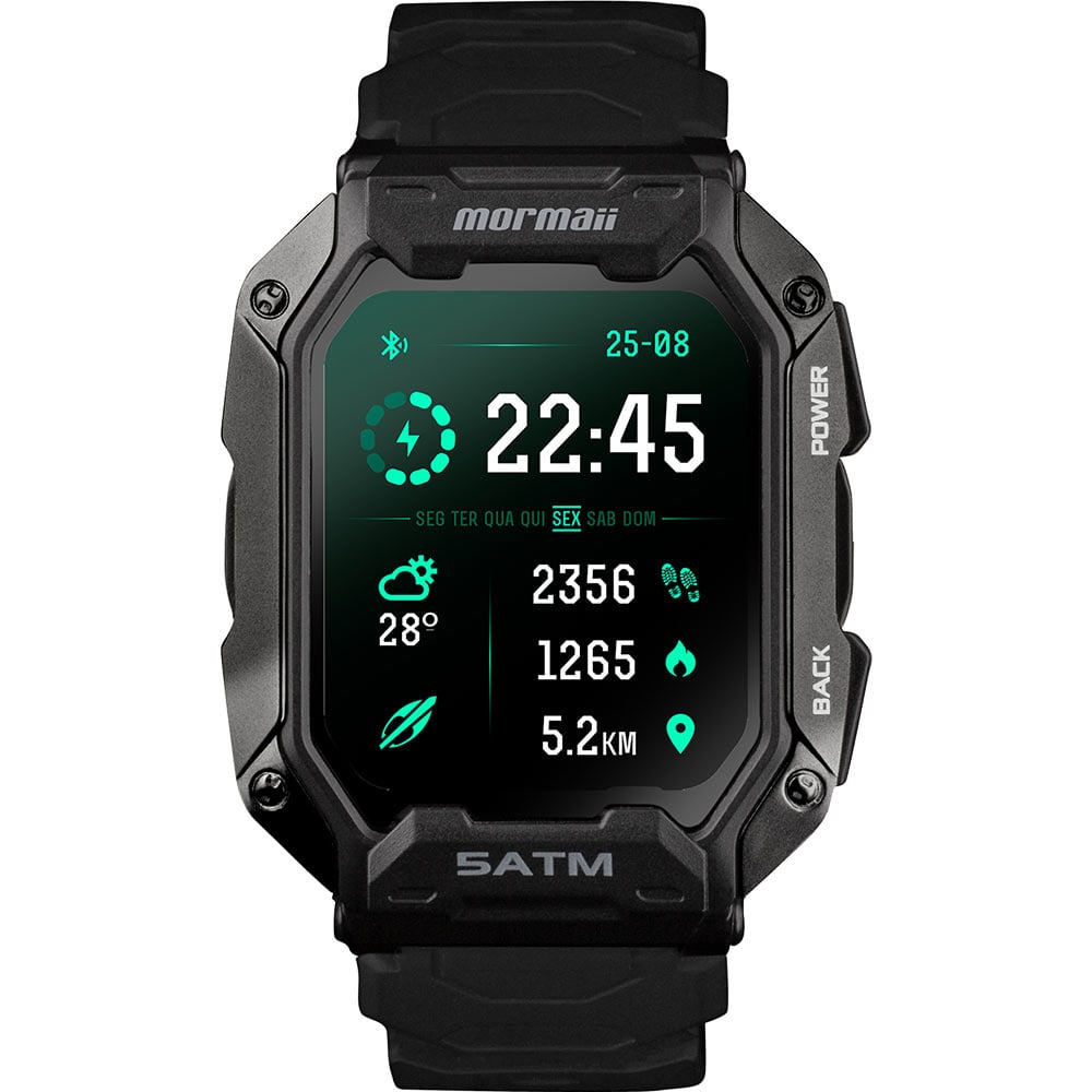 Smartwatch Mormaii Masculino Force Militar MOFORCEAA/8P Smartwatch Mormaii Masculino Force Militar MOFORCEAA/8P