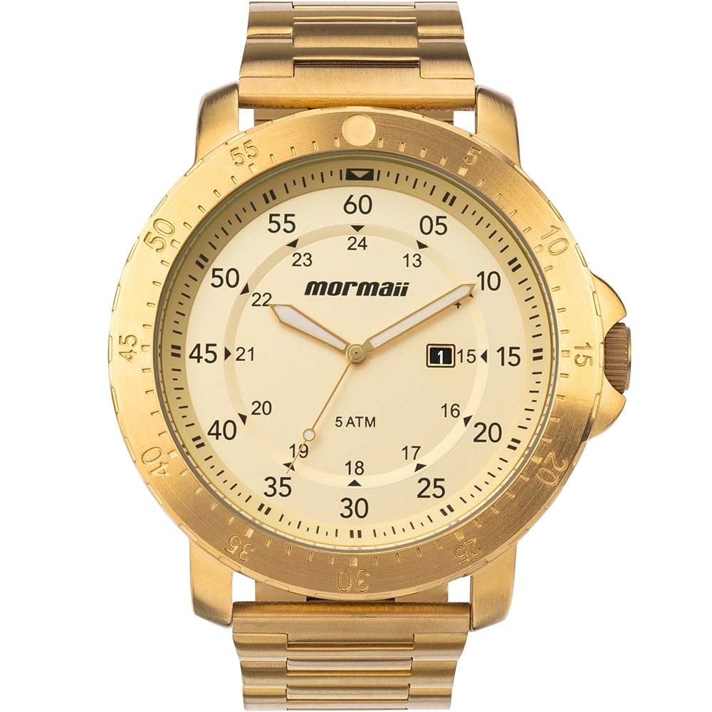 Relógio Mormaii Masculino Steel Basic MO2115BL/4X Relógio Mormaii Masculino Steel Basic MO2115BL/4X