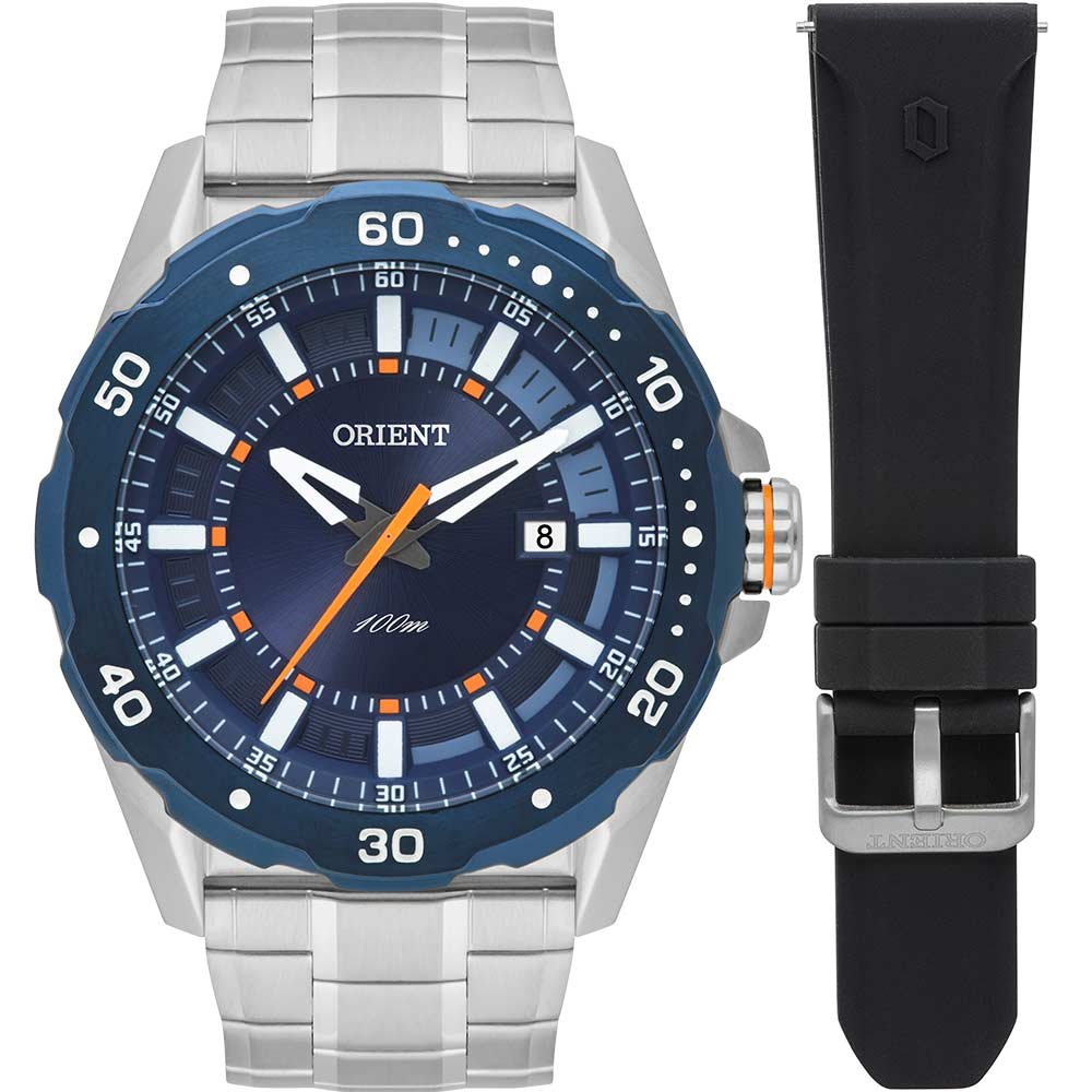 Relógio Orient Masculino Neo Sports Troca Pulseira MBSS1478D1SX Relógio Orient Masculino Neo Sports Troca Pulseira MBSS1478D1SX