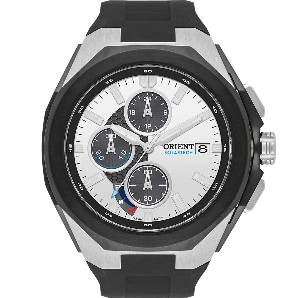 Relógio Orient Masculino Solartech MBSPC049S1PX Relógio Orient Masculino Solartech MBSPC049S1PX
