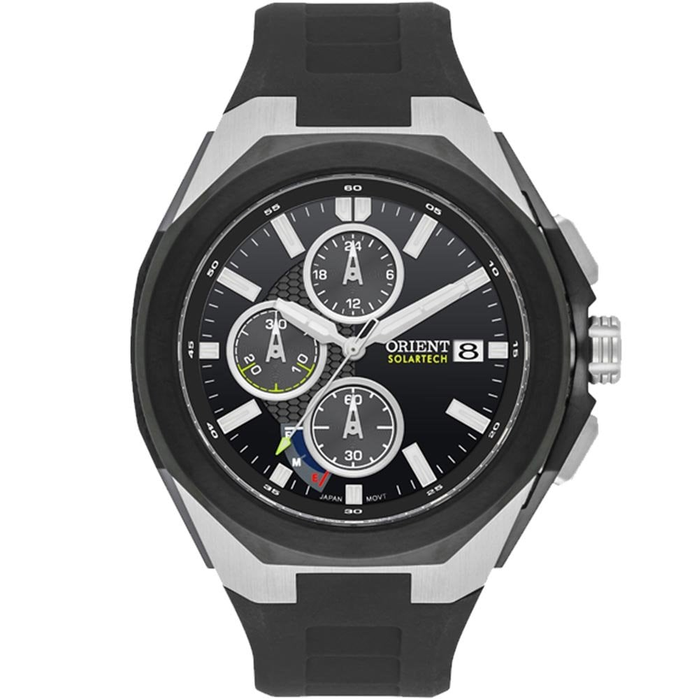 Relógio Orient Masculino Solartech MBSPC049P1PX Relógio Orient Masculino Solartech MBSPC049P1PX