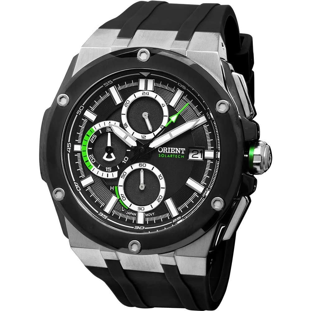 Relógio Orient Masculino Solar Tech MBSPC047P1PX