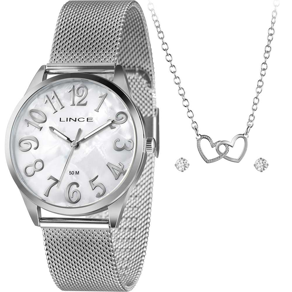 Kit Relógio Lince Feminino com Colar e Brincos LRMH222L40K0DCB2SX Kit Relógio Lince Feminino com Colar e Brincos LRMH222L40K0DCB2SX