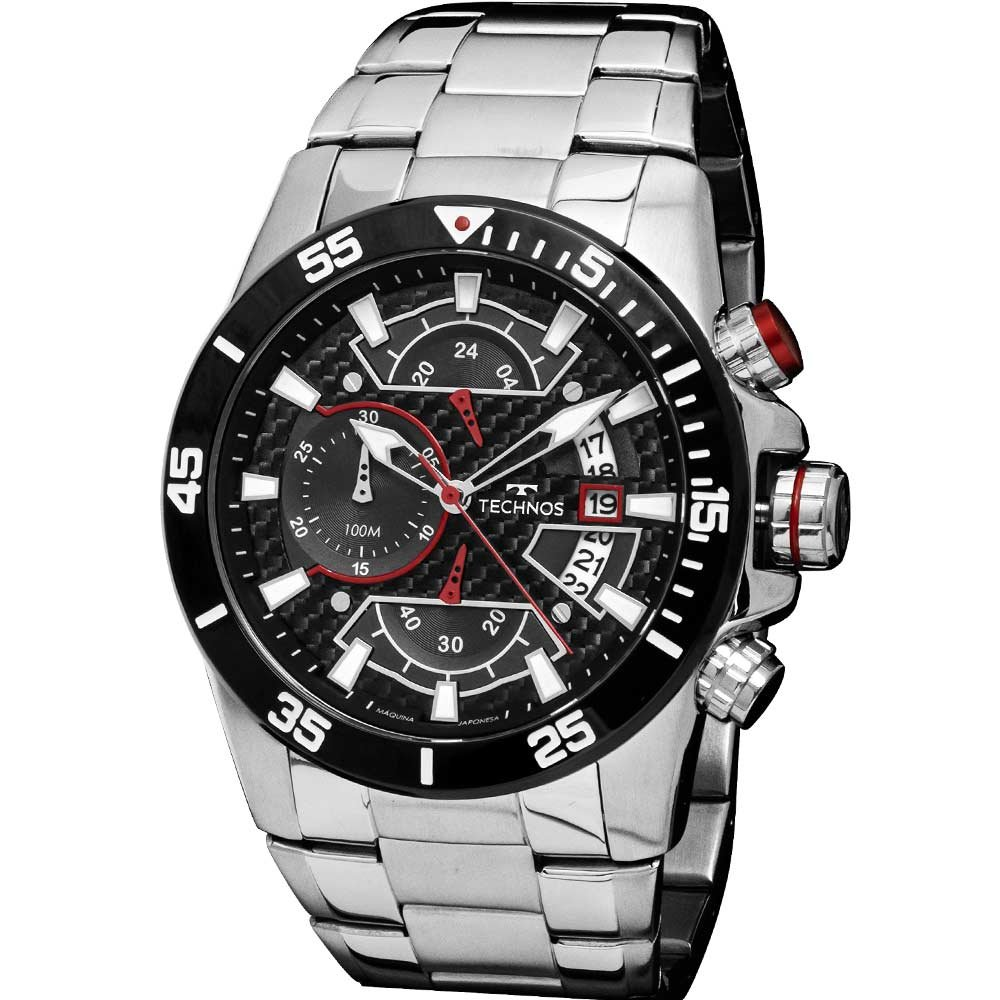 Relógio Technos Masculino Ts Carbon JS15EMZ/1R Relógio Technos Masculino Ts Carbon JS15EMZ/1R