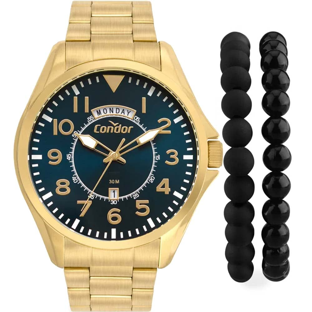 Kit Relógio Condor Masculino com Pulseira COVJ45ABT/K4A Kit Relógio Condor Masculino com Pulseira COVJ45ABT/K4A