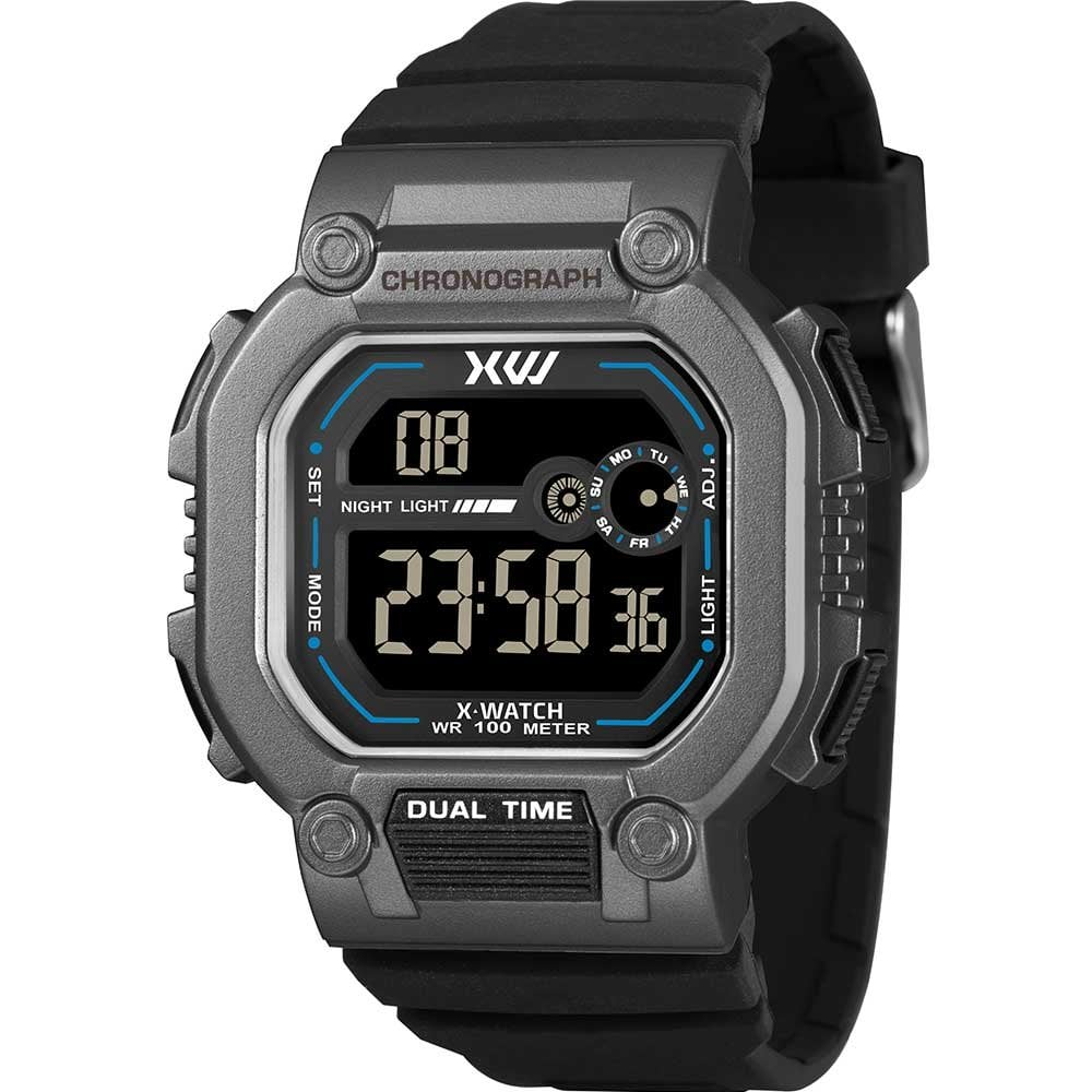 Relógio Digital X-Watch Masculino Esportivo XGPPD188PXPXXW Relógio Digital X-Watch Masculino Esportivo XGPPD188PXPXXW