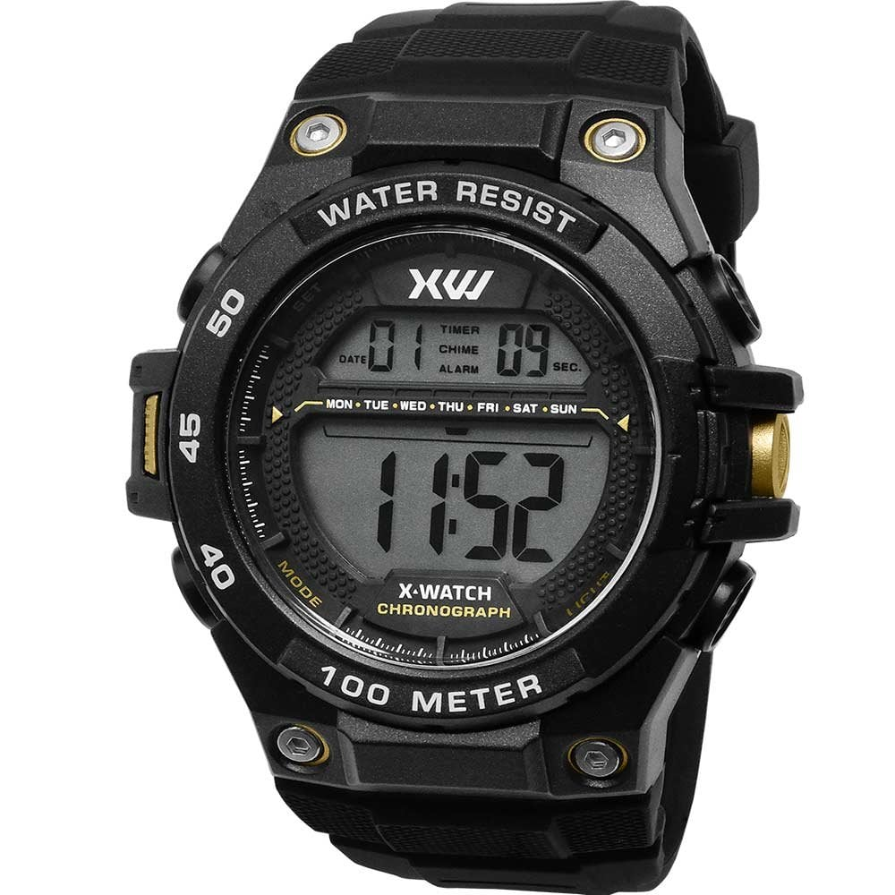 Relógio Digital X-Watch Masculino Esportivo XMPPD758BXPXXW Relógio Digital X-Watch Masculino Esportivo XMPPD758BXPXXW