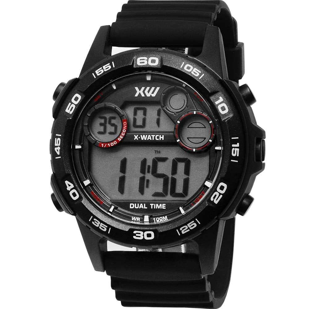 Relógio Digital X-Watch Masculino Esportivo XMPPD720BXPXXW Relógio Digital X-Watch Masculino Esportivo XMPPD720BXPXXW