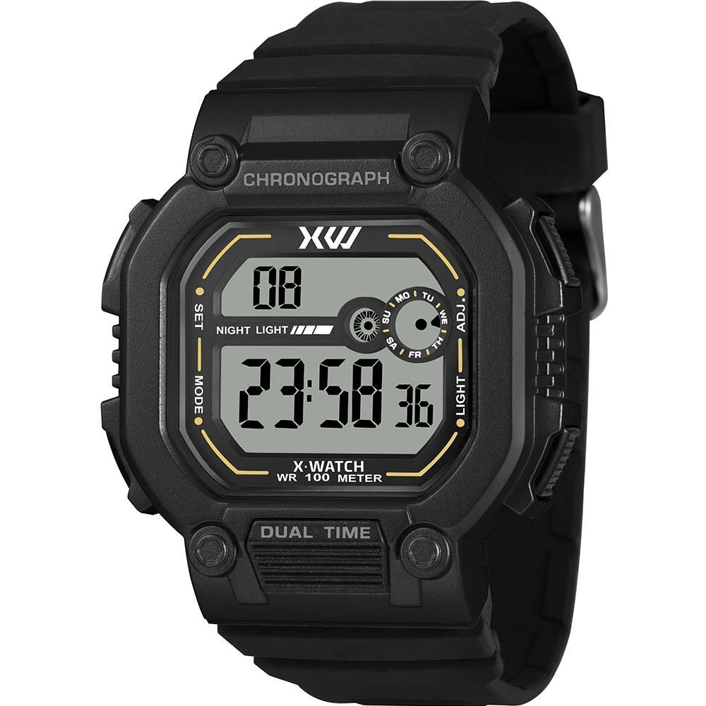 Relógio Digital X-Watch Masculino Esportivo XGPPD183BXPXXW Relógio Digital X-Watch Masculino Esportivo XGPPD183BXPXXW