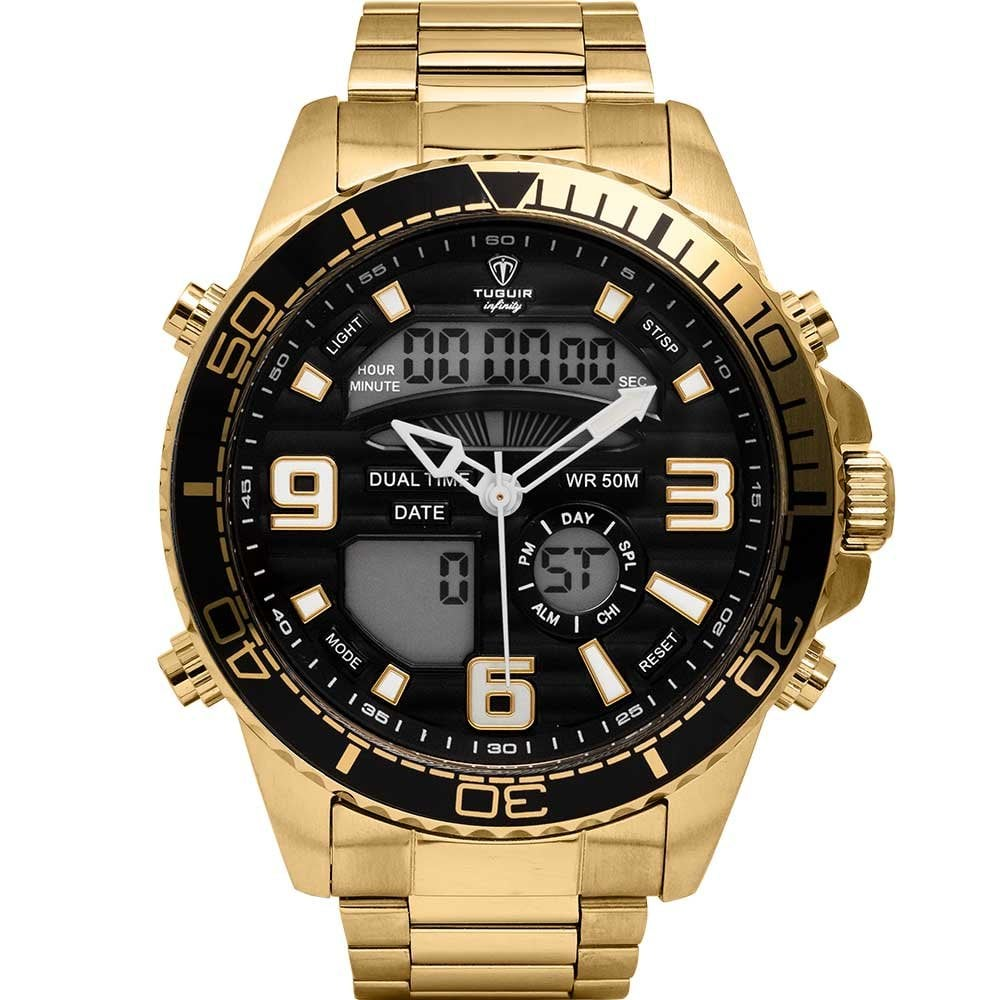 Relógio Tuguir Masculino Anadigi Infinity TGI37017 Relógio Tuguir Masculino Anadigi Infinity TGI37017