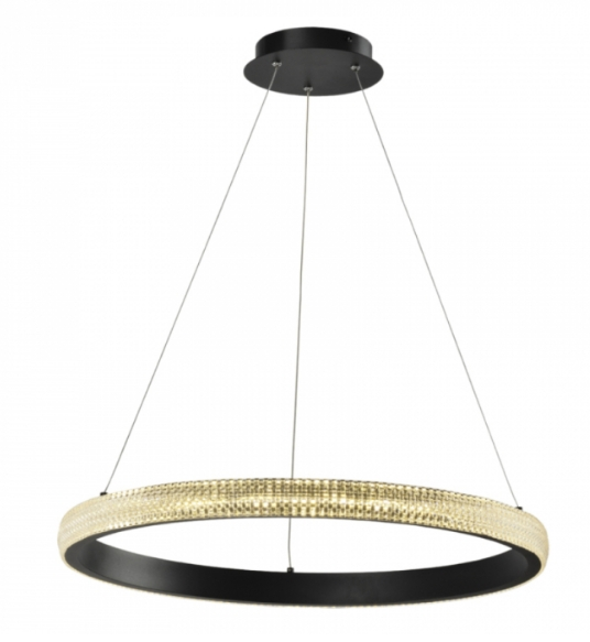 Pendente Led Anilla Sand Black 1 Anél Pendente Led Anilla Sand Black 1 Anél