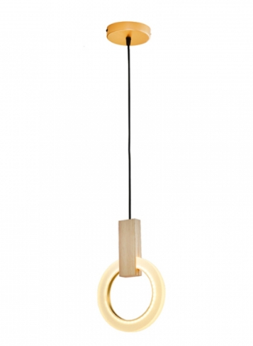 Pendente Led Olson 3000K 8W Bivolt Gold Amadeirado - Hevvy Pendente Led Olson 3000K 8W Bivolt Gold Amadeirado - Hevvy