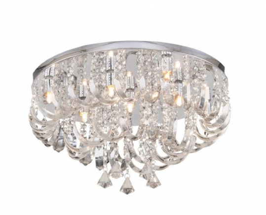 Plafon Arcos De Cristal 9 Lampadas Transparente Plafon Arcos De Cristal 9 Lampadas Transparente