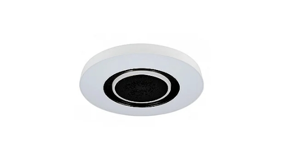 Plafon Led Devon Preto/Branco Redondo - Hevvy Iluminação Plafon Led Devon Preto/Branco Redondo - Hevvy Iluminação