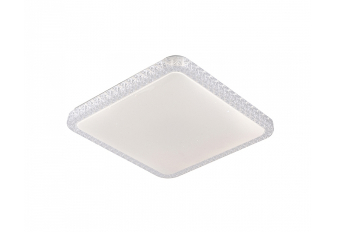 Plafon Led Fiann 44Cm Quadrado Branco Sobrepor - Hevvy Plafon Led Fiann 44Cm Quadrado Branco Sobrepor - Hevvy